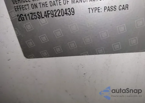 2015 Chevrolet Impala Ls из США, поврежденный, VIN 2G11Z5SL4F9220439